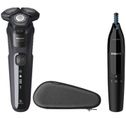 Philips Series 5000 Nass & Trocken Elektrorasierer S5588/26 + Nasen-/Ohrhaartrimmer NT1650/15