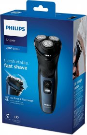 Philips Shaver Series 3000 S3134/51 Rotationsrasierer mit Flex-Scherk&ouml;pfen