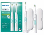 Philips Sonicare ProtectiveClean 5100 elektrische Zahnb&uuml;rste HX6857/34 Doppelpack f&uuml;r 110,99&euro;