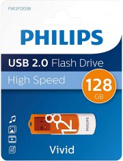 Philips Vivid Edition Pendrive USB 2.0 128 GB USB Speicherstick Orange