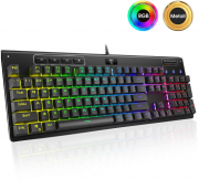 PICTEK Mechanische Gaming Tastatur mit RGB Beleuchtung