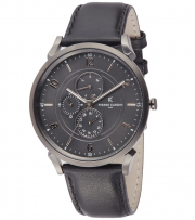 Pierre Cardin CPI.2024 analoge Quarz Herren Armband-Uhr mit Multi-Ziffernblatt und Leder-Armband