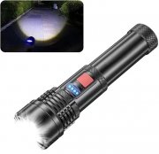 PIKnROLL aufladbare 10000 Lumen LED Taschenlampe mit 5 Lichtmodi