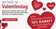 Pillashop &ndash; 10% auf ALLES zum Valtentinstag