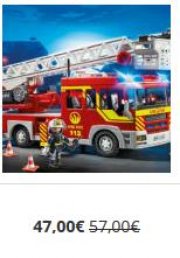 Playmobil 5362 City Action &ndash; Feuerwehr-Leiterfahrzeug mit Licht und Sound f&uuml;r 47 &euro; VSK-frei