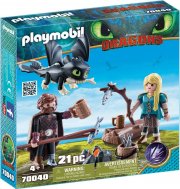 Playmobil 70040 - Hicks und Astrid mit Babydrachen