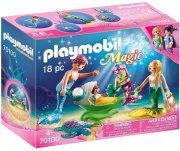 PLAYMOBIL 70100 Magic Familie mit Muschelkinderwagen, bunt