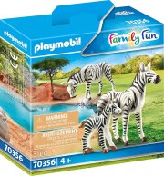 PLAYMOBIL 70356 - 2 Zebras mit Baby, ab 4 Jahren