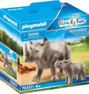 PLAYMOBIL 70357 Nashorn mit Baby