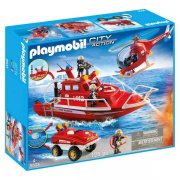 PLAYMOBIL 9503 Feuerwehr Mega Set mit Unterwassermotor