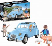 PLAYMOBIL Classic Car 70640 Citro&euml;n 2 CV Ente mit abnehmbarem Verdeck inkl. 3 Figuren und 3 Tiere