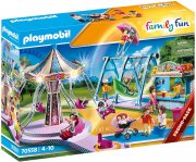 PLAYMOBIL Family Fun 70558 Gro&szlig;er Vergn&uuml;gungspark Inkl. Lichteffekt