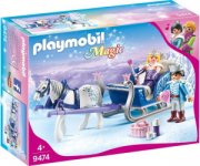 PLAYMOBIL Magic 9474 Schlitten mit K&ouml;nigspaar, Ab 4 Jahren 