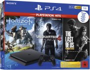 PlayStation 4 1TB slim Hits Bundle inkl. Uncharted 4, The Last of Us, Horizon Zero Dawn