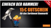 PLUS.de: 15&euro; Rabatt ab 100&euro; Mindestbestellwert auf das Baumarkt-Sortiment