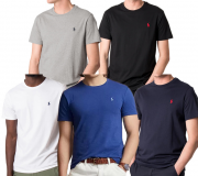 POLO RALPH LAUREN Herren Baumwoll-Shirts mit Logo Stickerei in 5 Farben