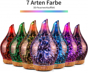 Porseme Aroma Diffuser Luftbefeuchter 100ml im 3D Design mit LED Farbwechsel