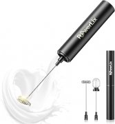 POWERLIX Pro 3-in-1 Handheld Milk Frother Electric - USB-C Rechargeable