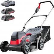 Powerworks Akku-Rasenm&auml;her 40V 2 x 2 Ah Akkus