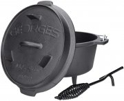 Premium Dutch Oven mit F&uuml;&szlig;en 4,5 Liter inkl. Deckelheber