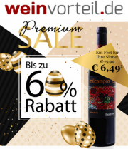 Premium-Sale bei Weinvorteil mit bis zu 60% Rabatt auf gl&auml;nzende Weine f&uuml;rs Osterfest