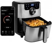 Princess 182037 4,5L Smart Hei&szlig;luftfritteuse Edelstahlausf&uuml;hrung mit iOS und Android App