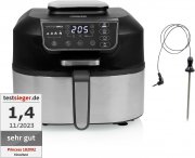Princess 182092 Airfryer 2-in-1 Hei&szlig;luftfritteuse und Grill inkl. Thermometer