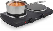 Princess 303021 Double Ceramic Hot Plate Keramik-Kochplatte mit 5 Temperatureinstellungen