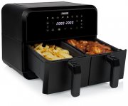 Princess Double Basket Airfryer Hei&szlig;luftfritteuse mit Doppelkammer mit 2x4L Fassungsverm&ouml;gen