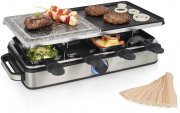 Princess Raclette-Grill Deluxe mit Stein- & Aluminiumplatte f&uuml;r 8 Personen