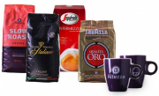 Probierpaket mit 4 kg Premiummarken Kaffeebohnen + 2 Altezza Kaffeetassen