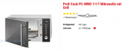Profi Cook PC-MWG 1117 Mikrowelle mit Grill f&uuml;r unter 80,- &euro; bei netto Online!