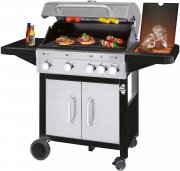 ProfiCook PC-GG 1206 4+1 Brenner Gasgrill edelstahl/schwarz