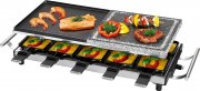 ProfiCook PC-RG 1144 Raclette/Tischgrill mit Naturgrillstein und Wendegussplatte