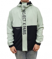 Project X Paris Utility Woven wasserdichte Herren Jacke mit Kapuze