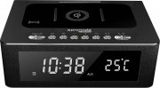 ProMate UKW Tischradio timeBase-2 Bluetooth, AUX, USB Akku-Ladefunktion