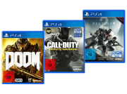 PS4 Games Bundle mit DOOM, Call of Duty - Infinite Warfare und Destiny 2