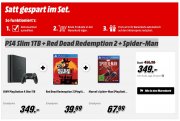 PS4 Slim 1TB + Red Dead Redemption 2 + Spider-Man zusammen f&uuml;r nur 349&euro; statt 423,68&euro; (Idealo)