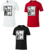 PUMA Check Graphic T-Shirts 100 % Baumwolle