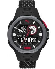 PUMA P5073 Herren Bold Analog-Digital Three-Hand Polycarbonate Uhr