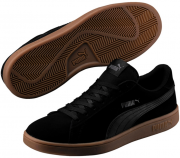 Puma Smash V2 black/black/gum Unisex Sneaker