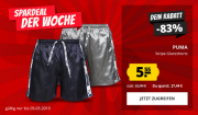 PUMA Stripe Short Glanz Shorts in 2 Farben bei SportSpar f&uuml;r 9,50 Euro