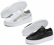 PUMA Vikky Stacked Laser Cut Damen Sneaker in schwarz oder wei&szlig;