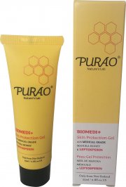 PURAO BIOMEDI+ Nat&uuml;rliches antibakterielles Gel mit Manuka Honig - Lippenbalsam