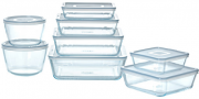 Pyrex Cook & Freeze Glasgef&auml;&szlig;-Set inkl. Deckel 8-teilig