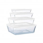 Pyrex Glasformen (4x 0,8L) mit Deckel f&uuml;r nur 30,74&euro;