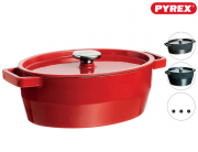 PYREX Slowcook Schmortopf aus Gusseisen 5,8 Liter 33 cm