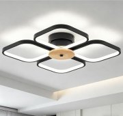 Qamra LED Deckenleuchte Schwarz 38cm f&uuml;r nur 19,99&euro;