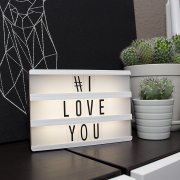 Qapter LED Lichtbox mit 60 Buchstaben f&uuml;r 9,99&euro; statt 13&euro;