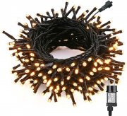 Qedertek Indoor und Outdoor 10 Meter 100 LED Lichterkette mit 8 Licht-Modi